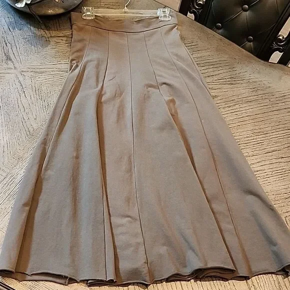 Flare Midi skirt size S Cognac